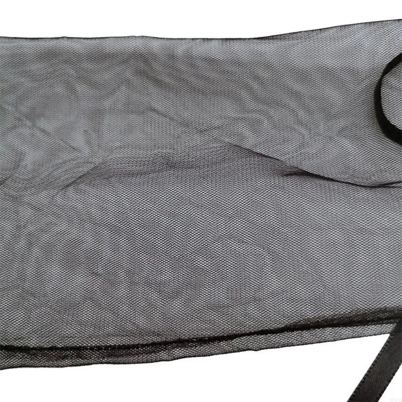 M6CD Zwarte Kanten Manchetmouwen voor Vrouwen Tieners Meisje Elegante Afneembare Strik Decoratieve Mouwen Halloween