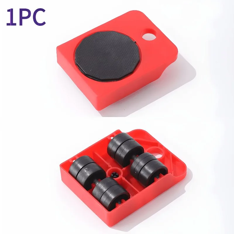 Furniture Mover Bed Mover Pulley Red Pry Rod Heavy Object Move Universal Wheel Mover Large Furniture Mobility Moving Tools