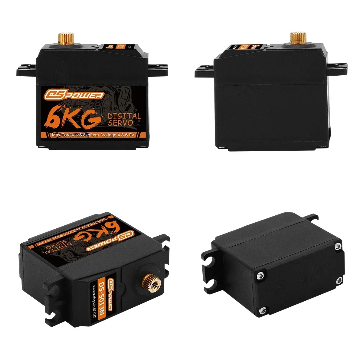 DSpower 6KG 방수 디지털 미크로 서보 플라스틱/메탈 기어 고토크 서보 RC 자동차 보트 헬리콥터 비행기 드론 부품용