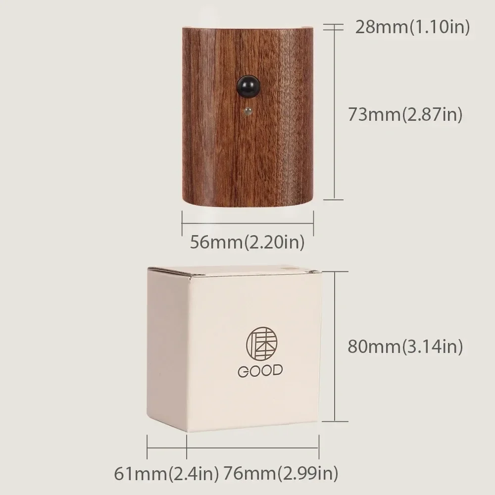 Wooden Motion Sensor Night Light USB Rechargeable LED Magnetic Induction Wall Light Bedroom Corridor Stair Light Home Decor