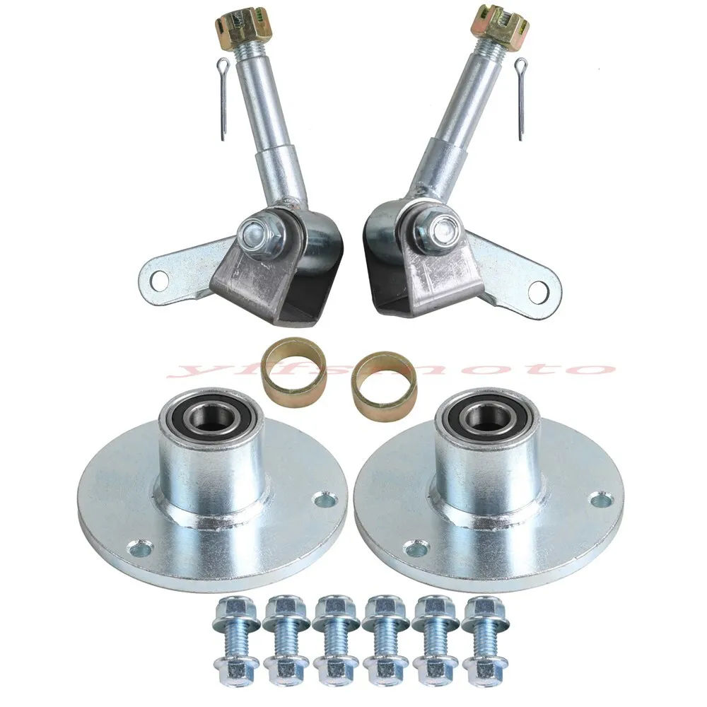 

3 Stud Front Wheel Hub & Steering Spindle for 6inch Tire 50cc 70cc Trike ATV Go Kart