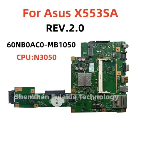 REV.2.0 For ASUS X553SA P553SA D553SA A553SA F553SA Laptop FRU:60NB0AC0-MB1050 With N3050 N3700 CPU DDR3L Test Working OK