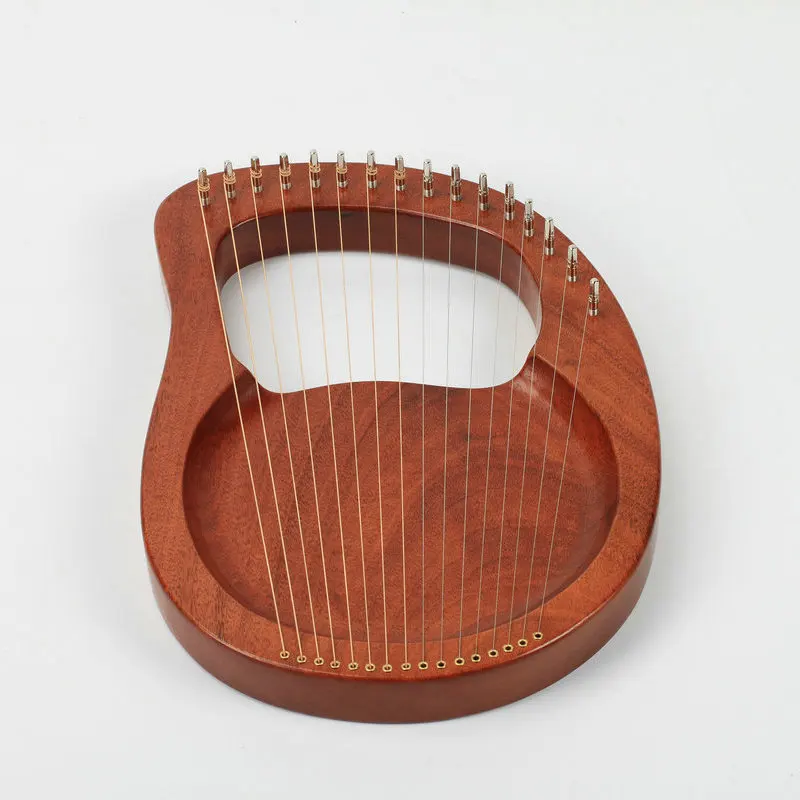 Single Plate Lyre Harp, 16 or 19 Strings Portable String Musical Instrument for Music Beginners