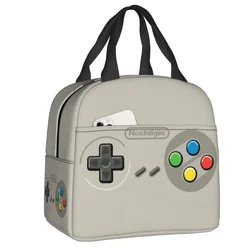 Retro Video Game Turbo Controller Portable Lunch Boxes Multifunction Gamer Lover Cooler Thermal Food Insulated Lunch Bag Kids