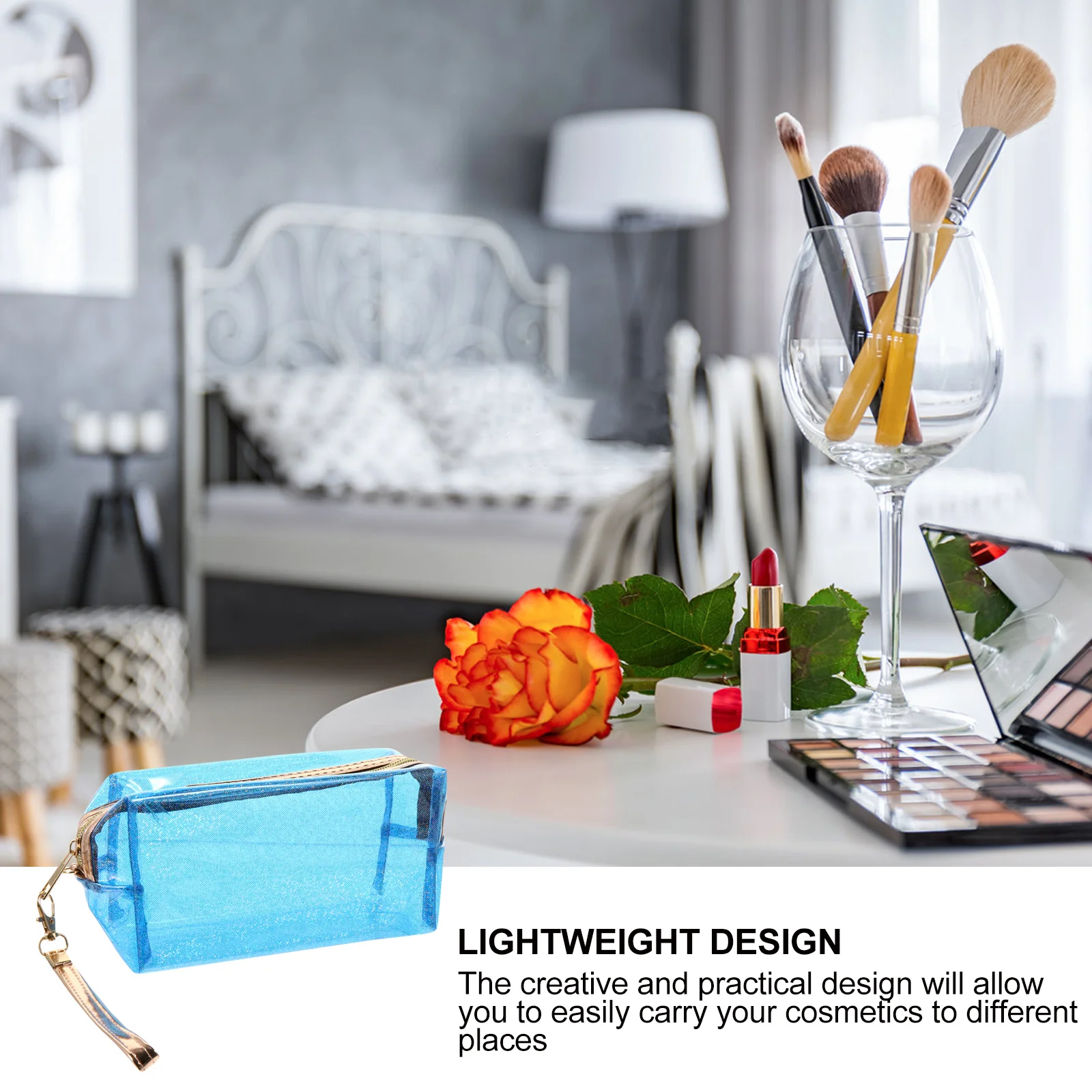 

1Pcs Waterproof Bag Durable PVC Travel Makeup Pouch Practical Toiletry Organizer Portable Wash Storage