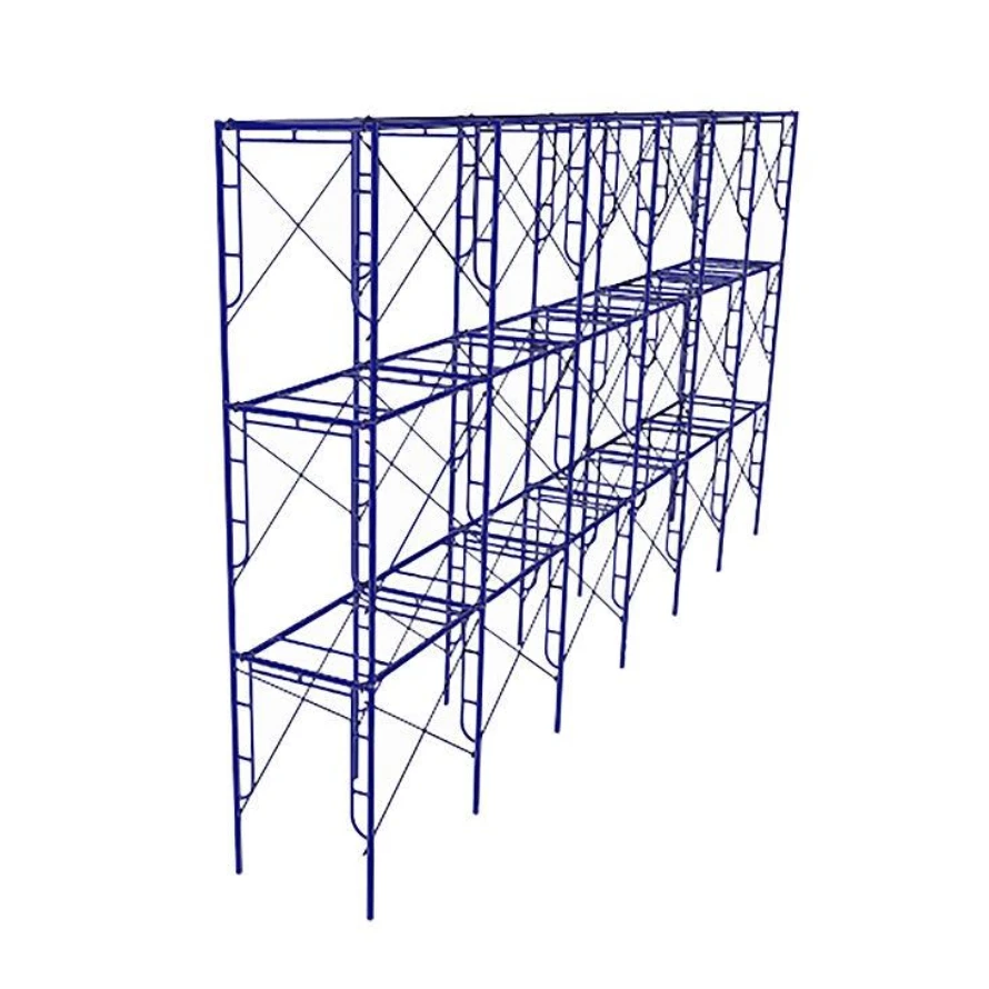 Échafaudage en acier galvanisé d'ingénierie combiné avec un échafaudage de façade offrant une capacité de charge durable et renforcée à haute résistance