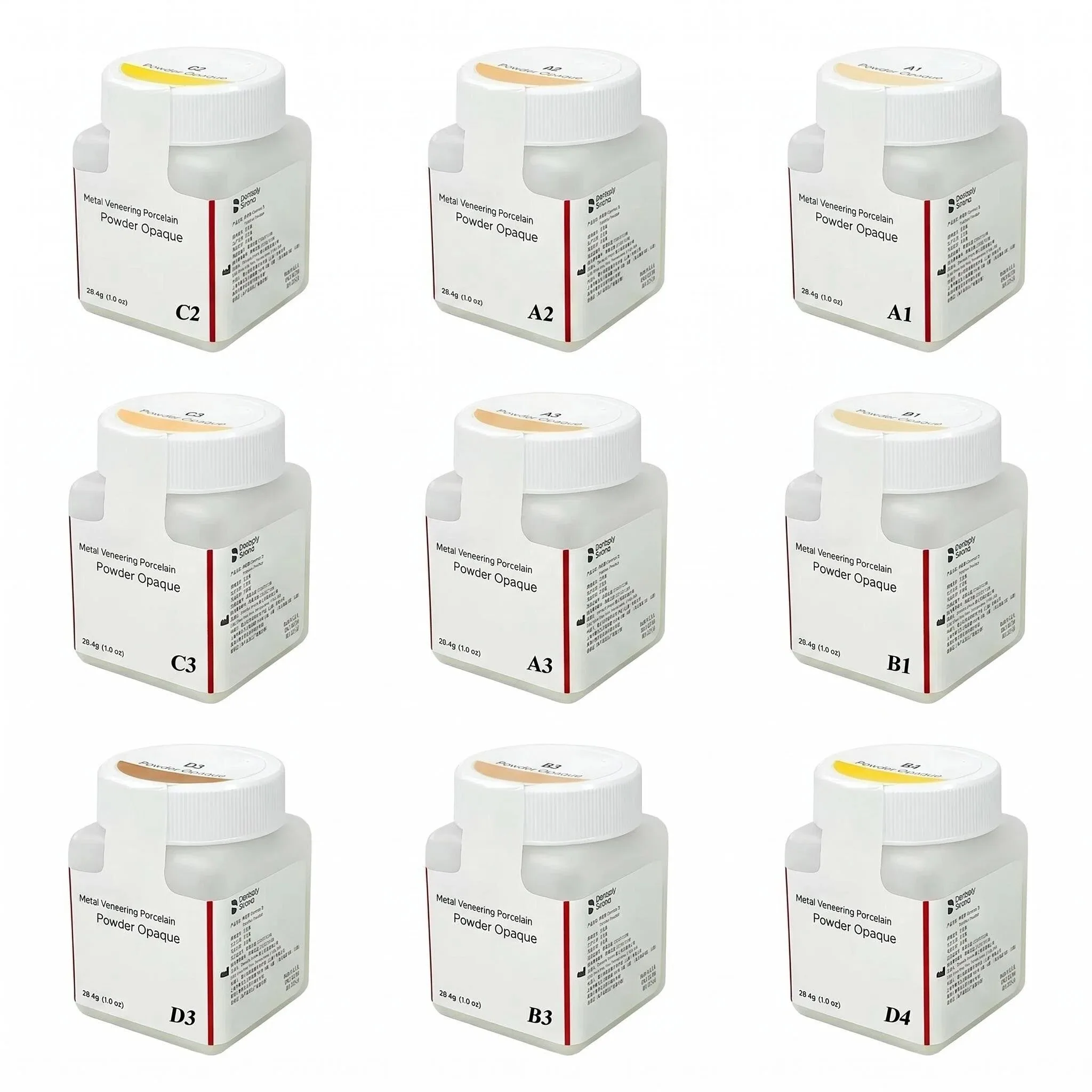 Dentsply Sirona Ceramco 3 Opaque Dentin 28.4g, ODA/ODD PFM Metal Veneering Porcelain for Crown & Bridge