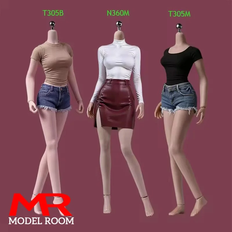 ANT T305 N306 1/12 Scale Female Seamless Body with Detachable Feet 14.5cm Pale Suntan Super Flexible Action Figure Body Model