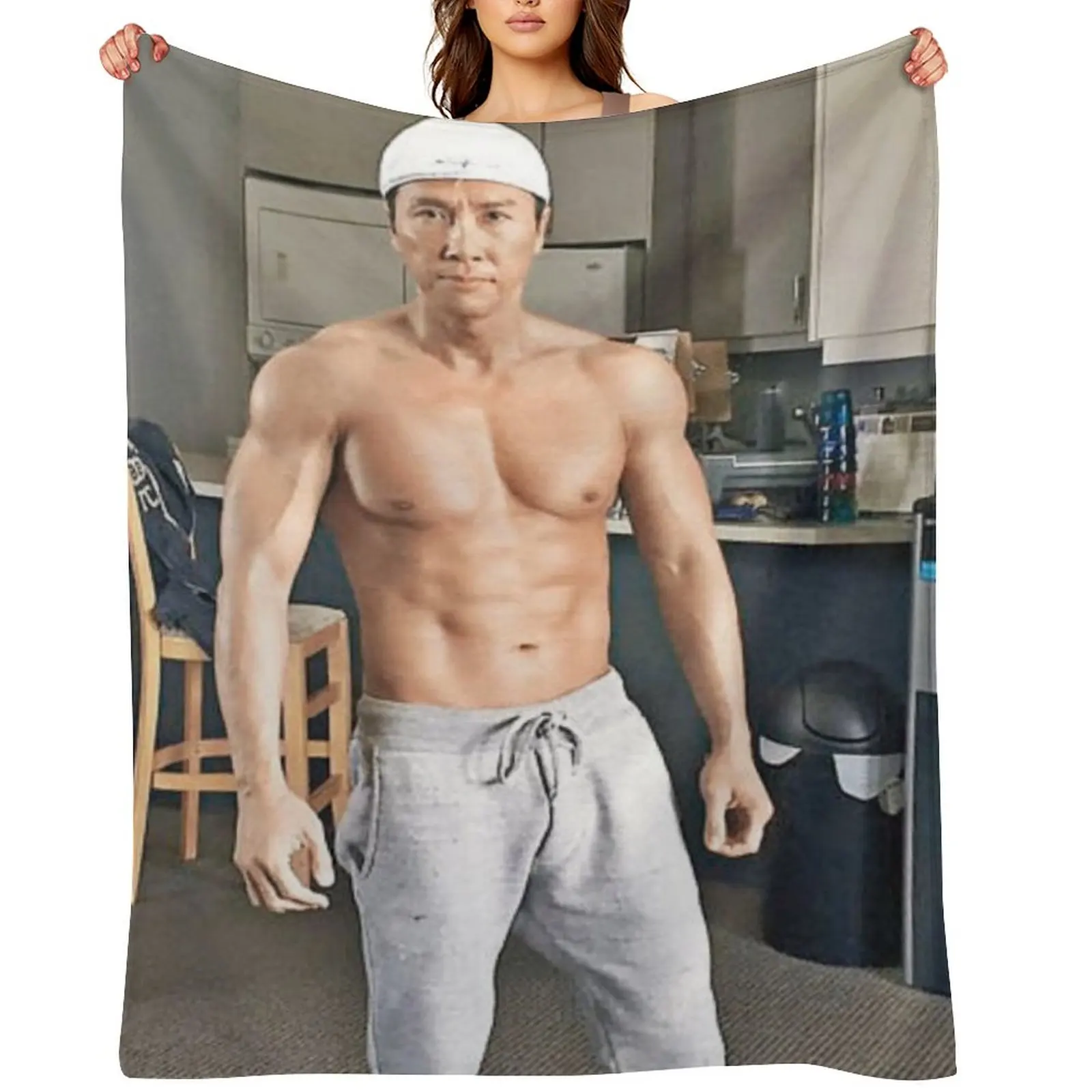 

donnie yen Throw Blanket Hairy blankets ands Flannel Blankets