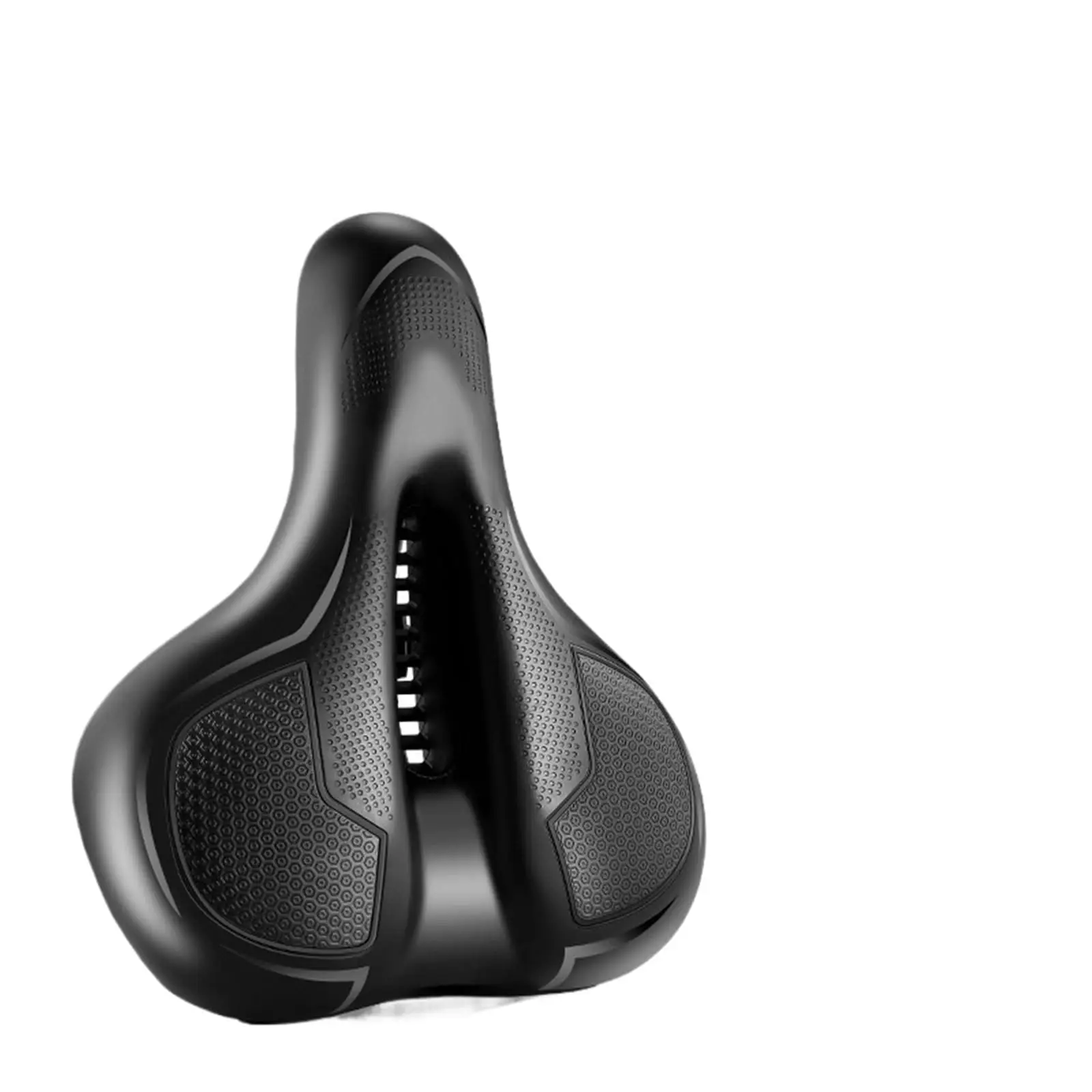 Oversized Extra Padded Bicycle Seat With Shock Absorbing Ball Ergonomic Design For Bike Riding Comfort Gear