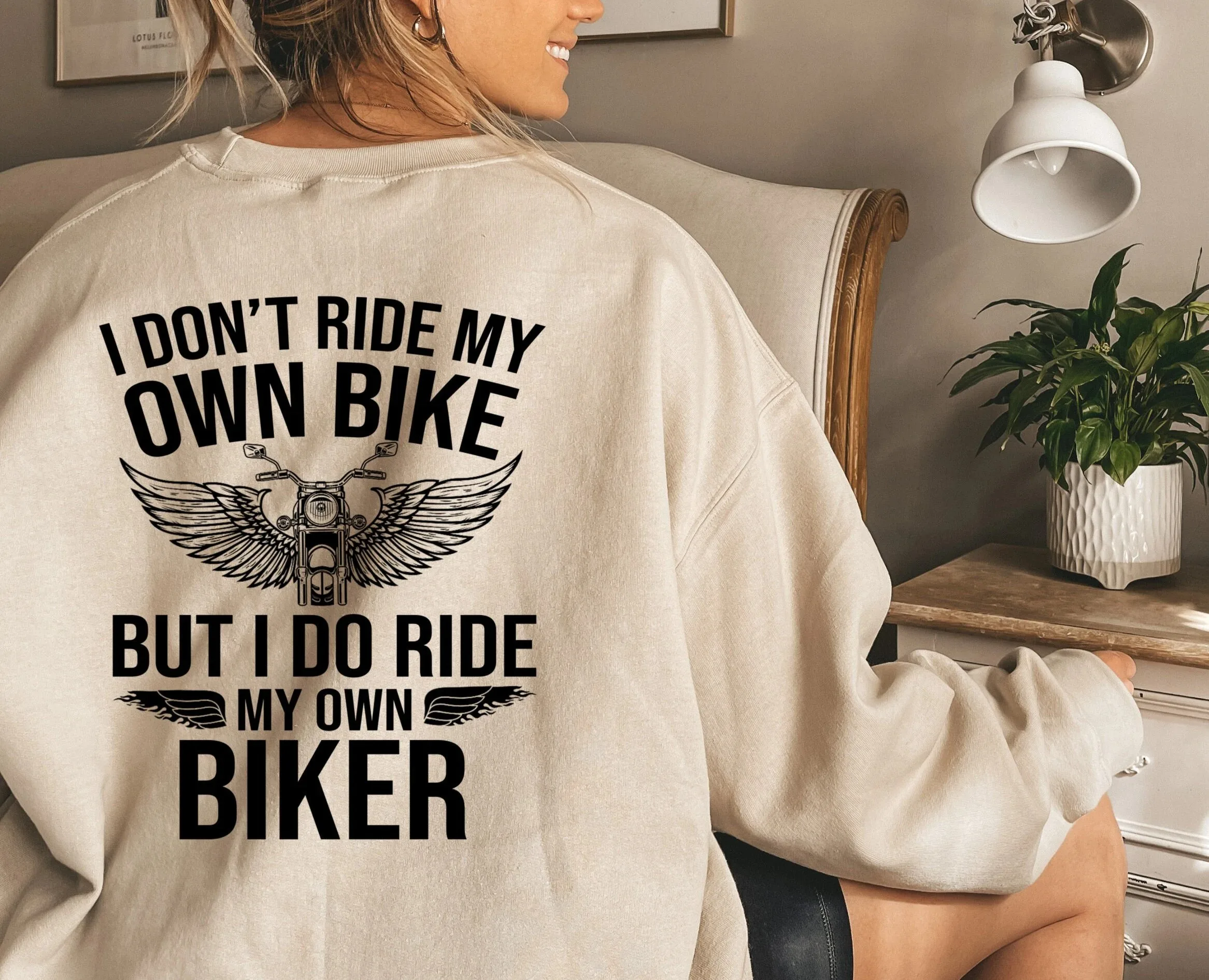 

Own Bike Or Own Biker America Retro Street Style Unisex Pullover Moto Hoodies Casual Soft Comfy Stylish Relaxed-Fit Fall Winter