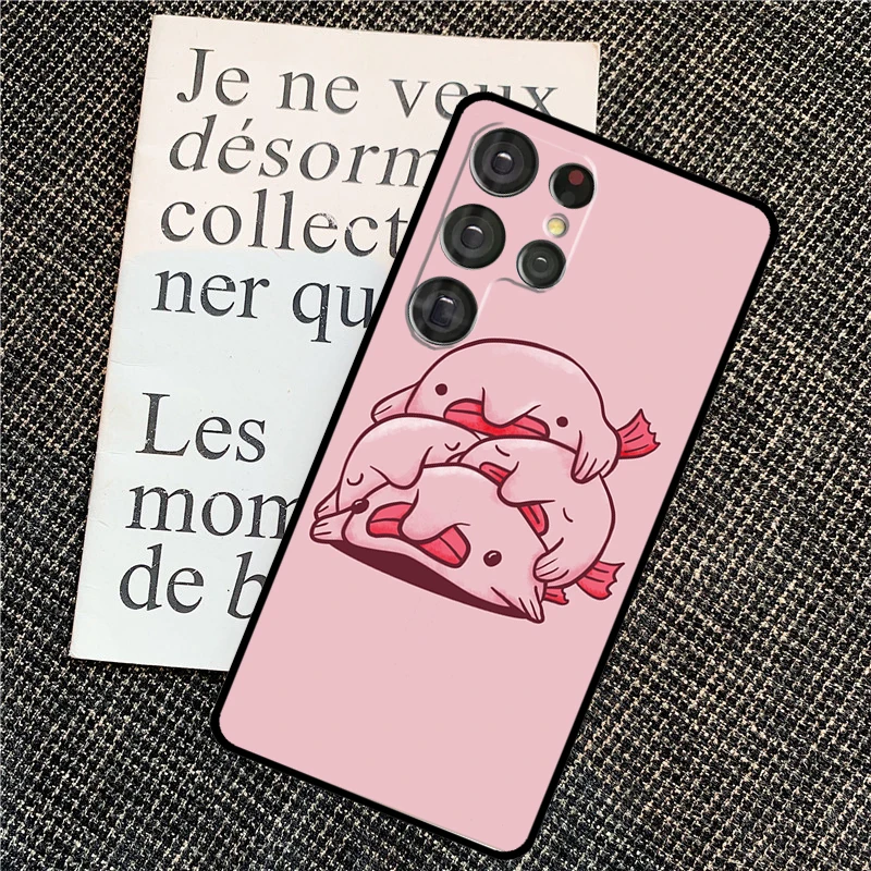 Blobfish Case For Samsung Galaxy S23 Ultra S22 S20 S21 FE Note 10 20 Ultra S8 S9 S10 S24 Plus Cover