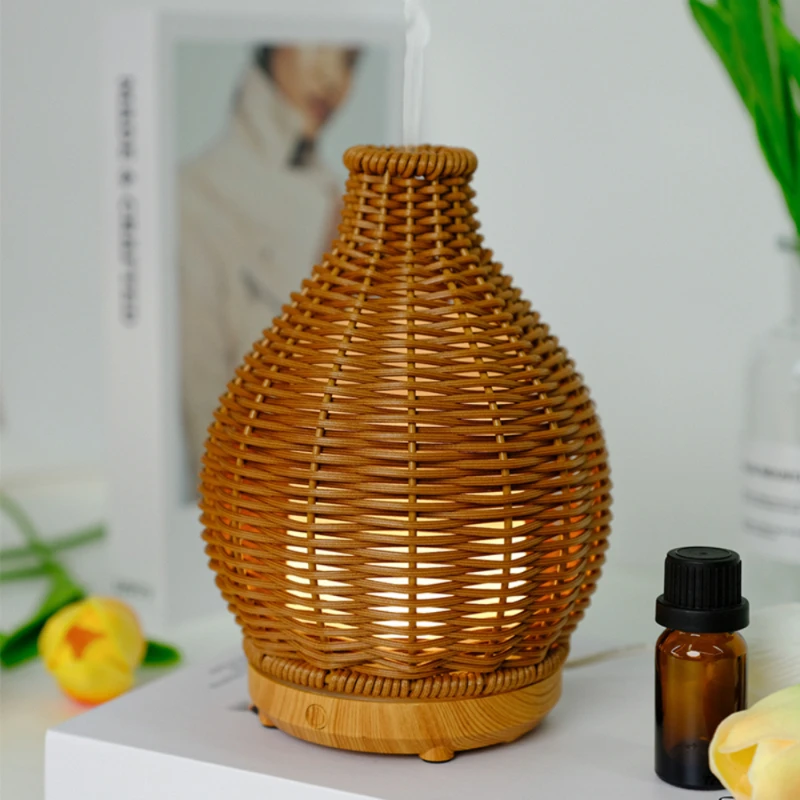 

Air Humidifiers Rattan Essential Oil Diffuser Aromatherapy Diffusers With Auto Shut-Off Protection For Household
