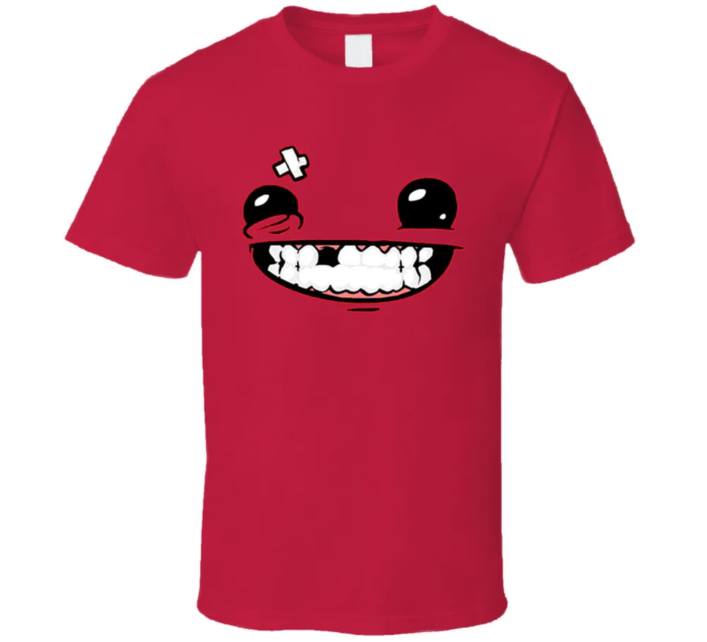 New Super Meat Boy video game 3D printed men's and women's T-shirt shirt Meat Boy protagonist funny and funny street top