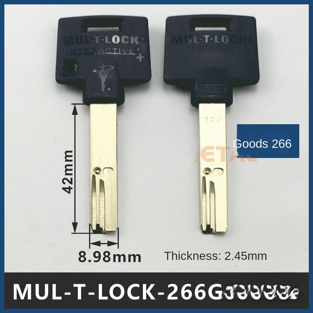 

MUL-T-LOCK Blank Key 266 Suspension bead key embryo Multi T Lock Locksmith Tools