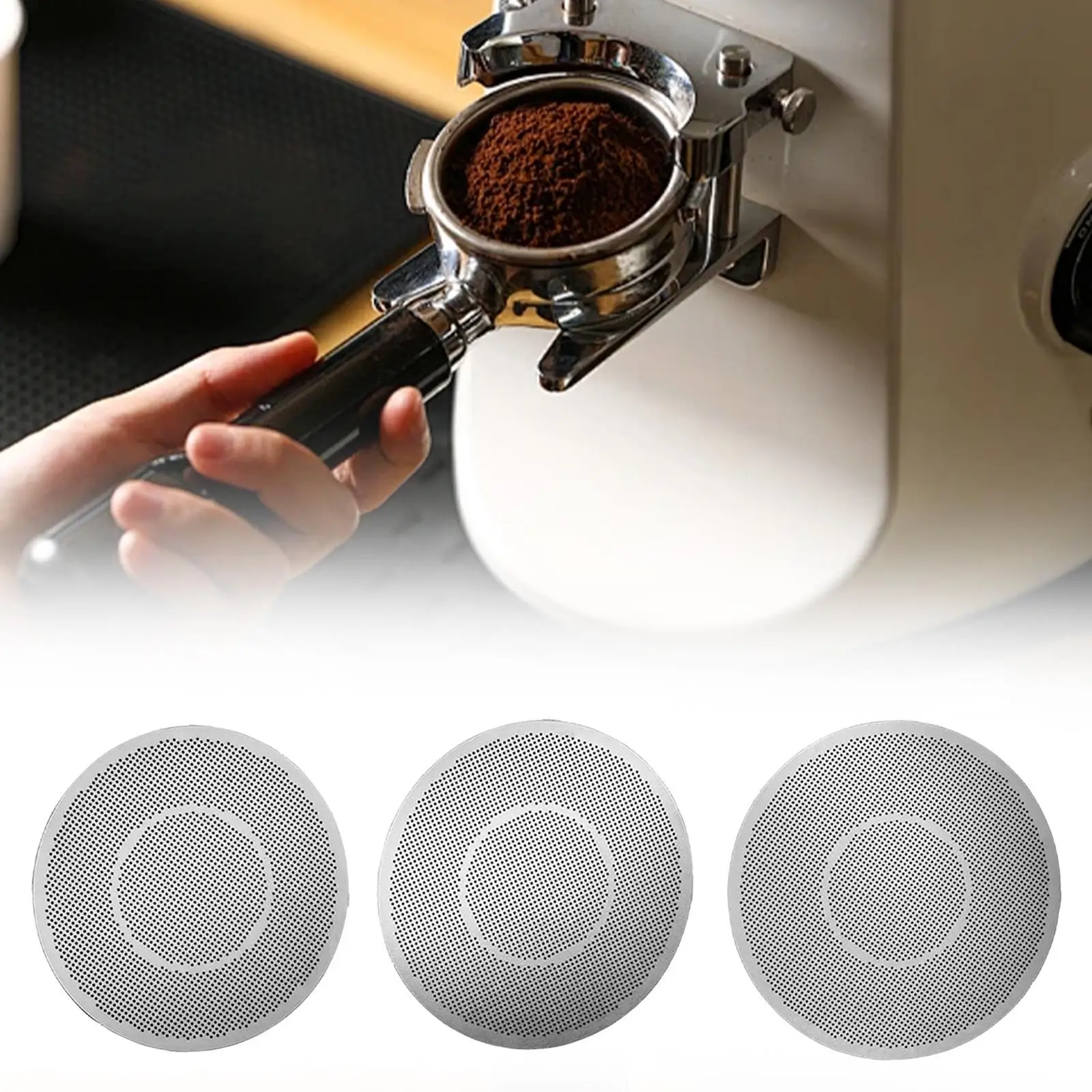 Filtro de café expreso, accesorio de malla para café, cesta de filtro portátil para expreso
