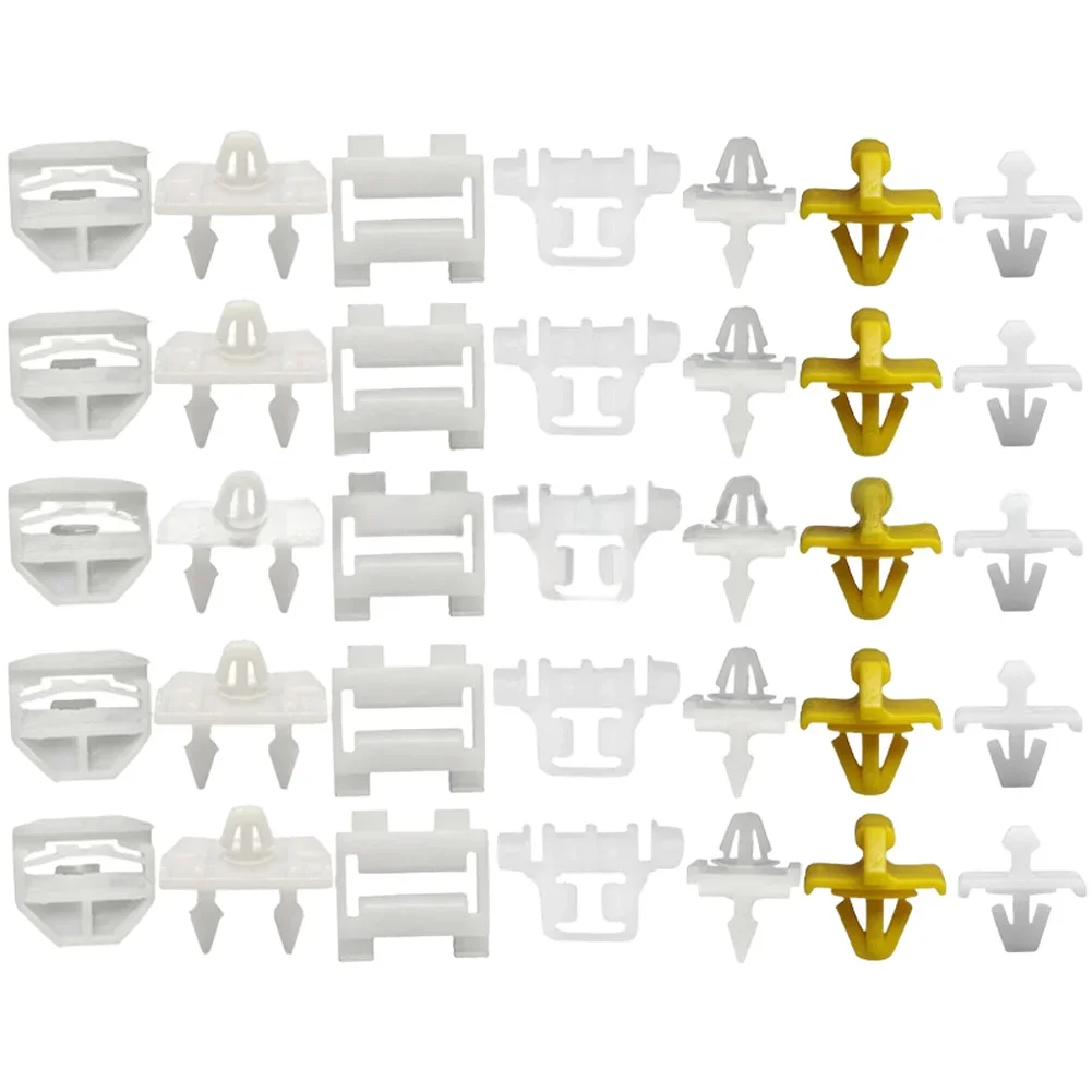 35PCS Interior Fastening Clip Set For For MERCEDES For BENZ 190 W201 W124 Supporting Body Panel Installation And Trim Retention