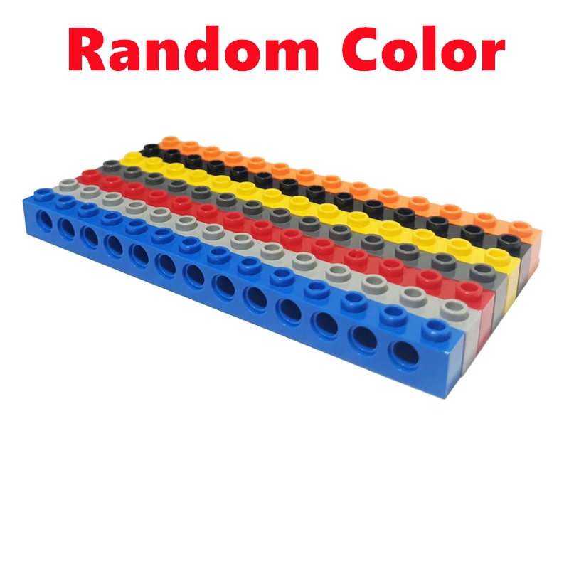 Placa de ladrillos técnicos con agujero, centro abierto grueso, piezas creativas MOC compatibles 3894 3702 2730 3895 32531, juguetes de bloques de construcción