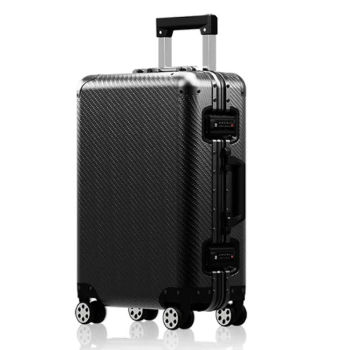 

Spinner Unisex Aluminum Luggage Travel Business Carryon Suitcase Customized Style Travel Trolley