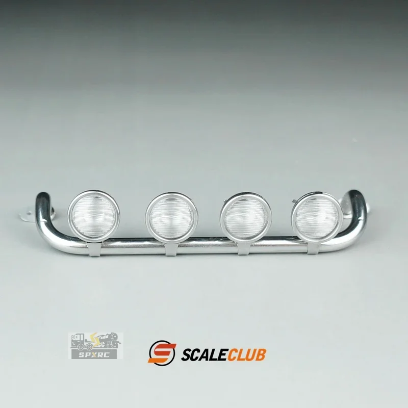 Modello Scaleclub Per Mercedes-Benz Aggiornamento Maglia Metallica Portalampada Tazza Per Tamiya Scania 770S MAN Benz Volvo RC Rimorchio ribaltabile