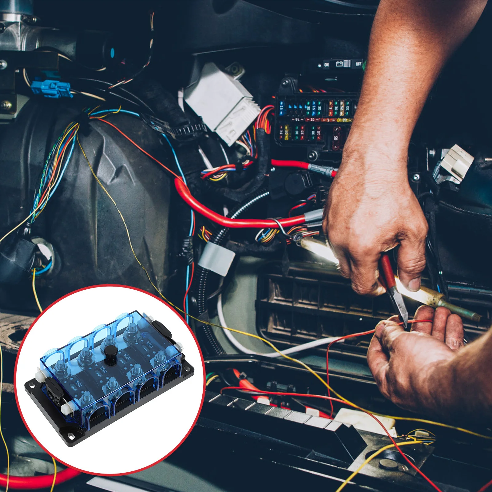 

Fuse Block Automotive Car Motorcycle Electrical System Protection Easy Installation Replacement Fuse Block