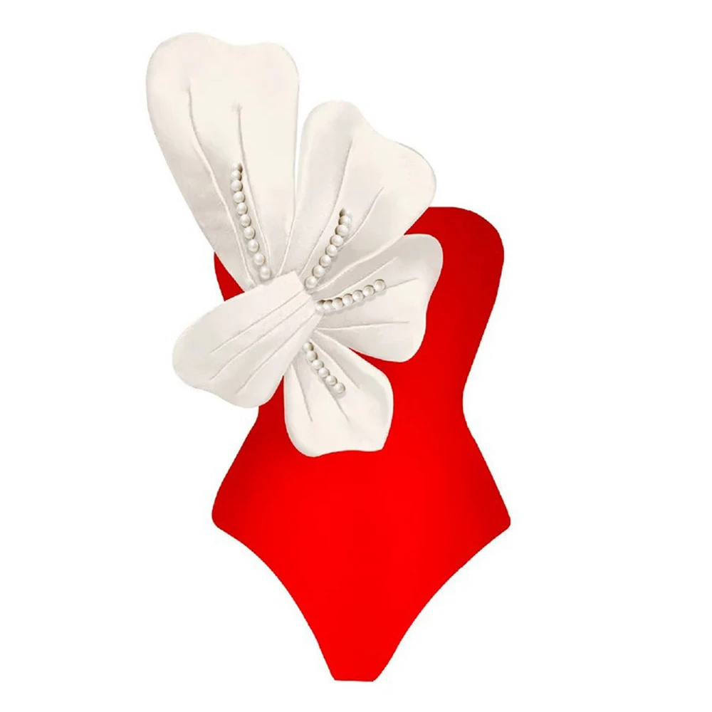 CPUTAN 2024 Sexy Luxury 3D Flower Bikini Set One Piece Women‘s Swimsuit Skirt Swimwear Beachwear Dress Bathing Suit Monokini