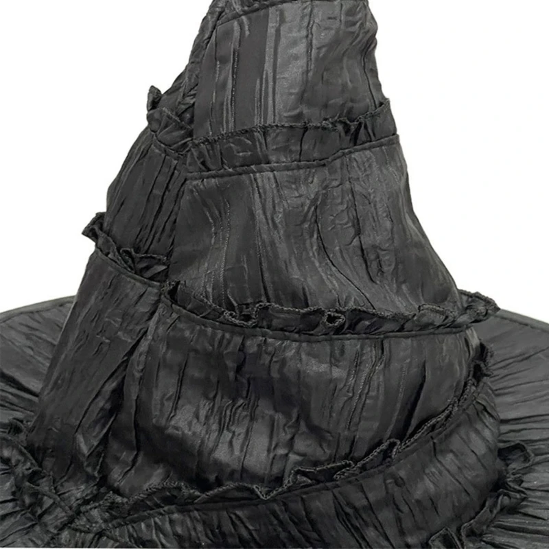 할로윈 Crinkled 마녀 모자 의상 용품 할로윈 파티 장식 드롭 배송