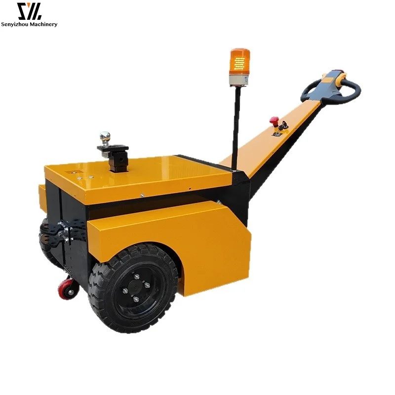 Industrial Walkie Electric Tugger Compact Battery Operated Trailer Mover Warehouse Logistics Tow Tractor for Cart Pulling