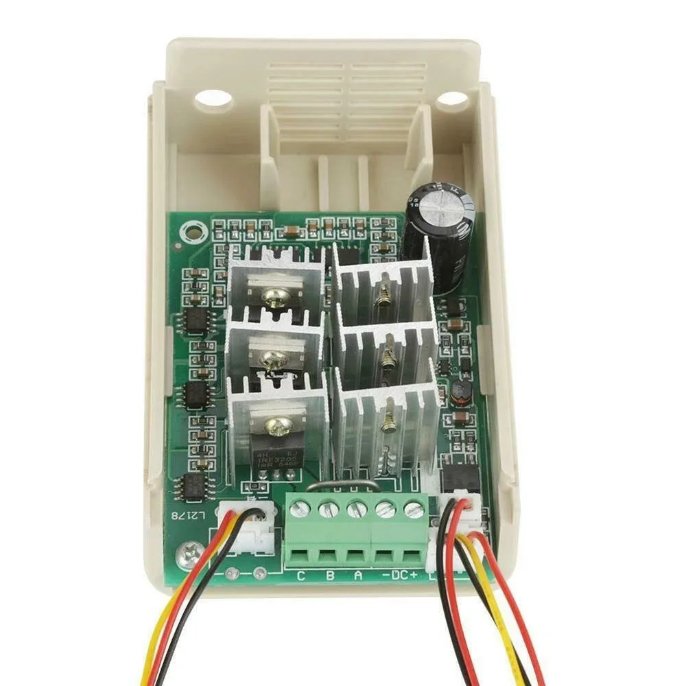 DC Motor Driver 3.93*2.67*1.57in Sensorless Driver DC5V-36V Input 15A Forward Reverse Current ABS Material Housing