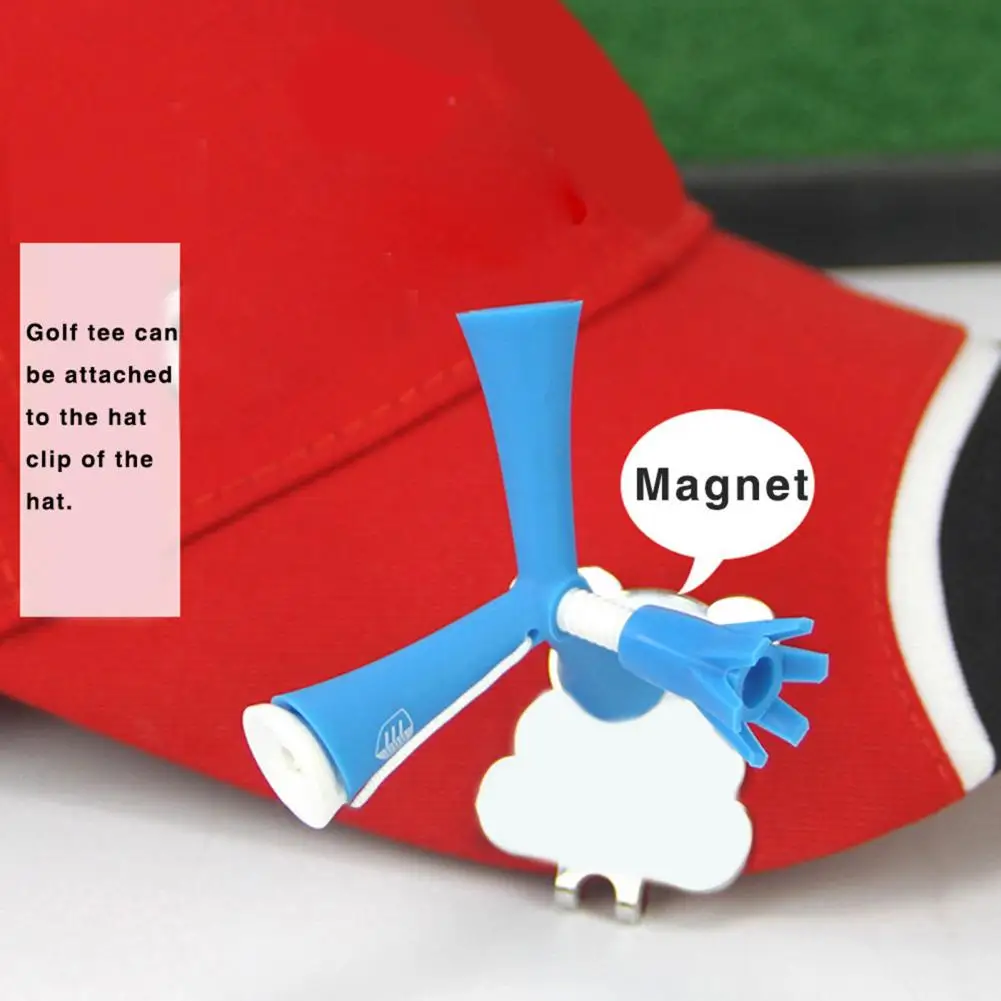Unique Triangle Golf Tee Portable Compact Golf Ball Tee, Réglable, Rotatif