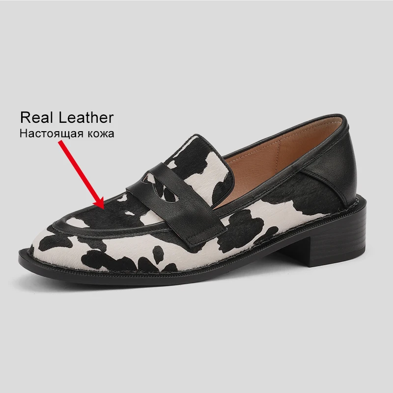 Real Leather Women's Loafers - Comfort Flats for Spring, Size 34-40