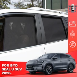 For BYD Seal U SUV Sealion 6 2020-2024 Magnetic Car Sunshade Shield Front Windshield Curtain Rear Side Baby Window Sun Shade
