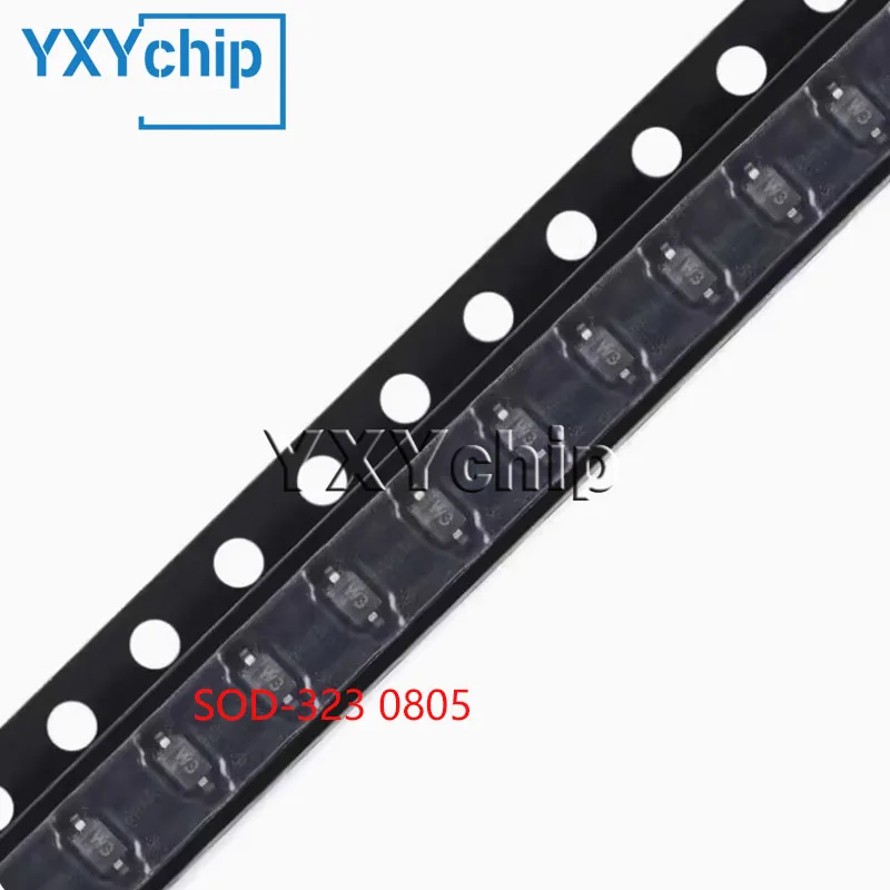 100pcs 2012 Smd Zener Diode Sod-323 0805 8.2v 9.1v 10v 11v 12v 13v 15v 18v 20v 22v 24v 27v 30v 33v 36v 39v 43v 47v Bzt52b Series