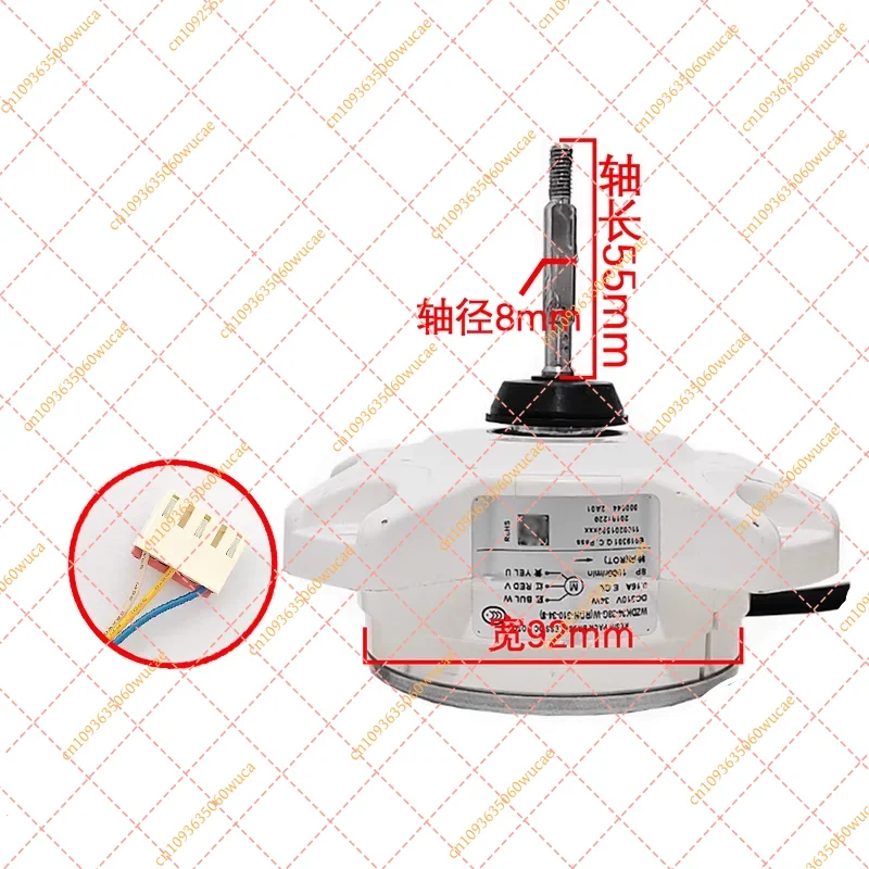 New DC Brushless Motor for Midea Inverter AC Outdoor Unit - WZDK34-38G-W ZKFN-34-10-1 RDN-310-34-8