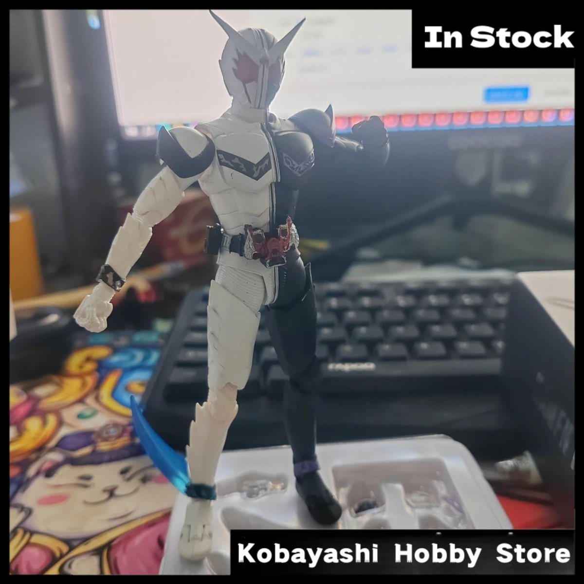 

In Stock Real Bone Carving Kamen Rider W Fang Joker Articulated Figure Kids Collectible Gift