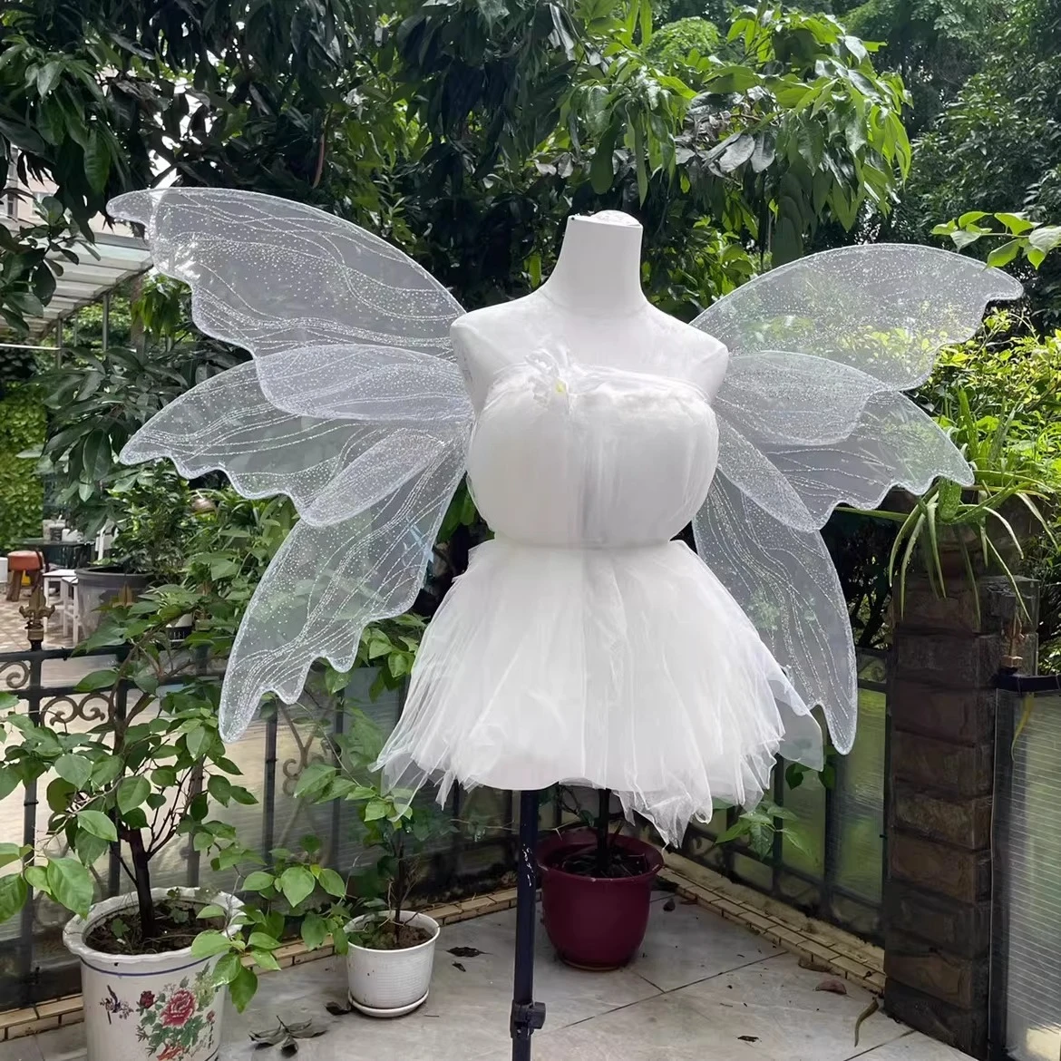 Adult Mori elf wings, Hanfu wing accessories, prop customization, bar performance elf wings