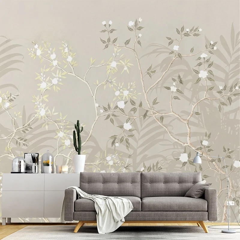 Customized wallpaper European retro floral forest living room bedroom dining room background wall decoration 3d wallpaper