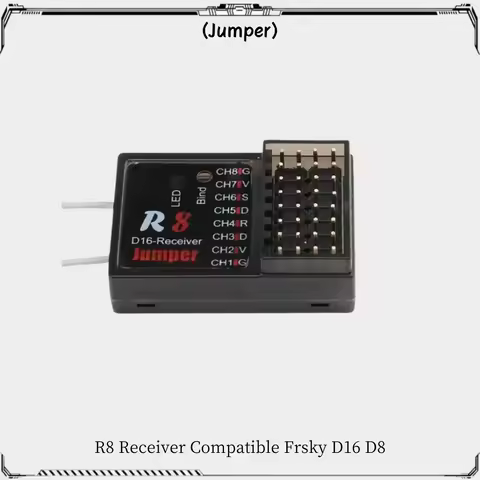 Jumper R8 Receiver 16CH Sbus Compatible Frsky D16 D8 Jumper T16 T12 Mode Radio OpenTX for PIX PX4 Flight Control RC Drone