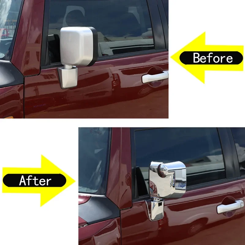 

For 2007-2021 Toyota FJ Cruiser ABS Carbon Fiber/Matte black Car Styling Car Mirror Cover Sticker Car Exterior Accessories