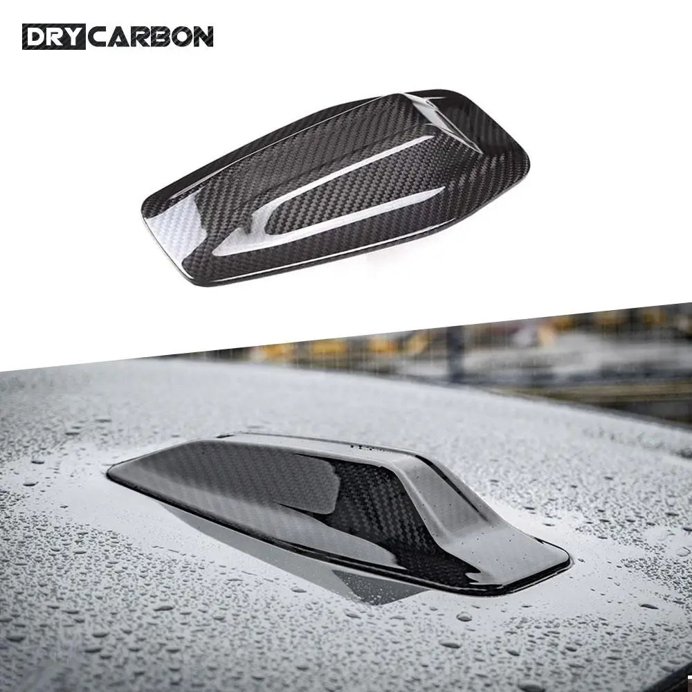 

Dry Carbon Fiber Roof Shark Fin Decorative Antenna Cover Sticker for BMW Gran Coupe G26 / i4 / Active Tourer U06 / X1 U11 2021+