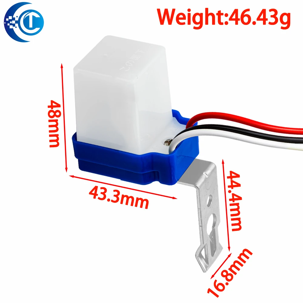 AS-10 Automatic Auto On Off Photocell Street Light Switch DC AC 220V 50-60Hz 10A Photo Control Photoswitch Sensor Switch