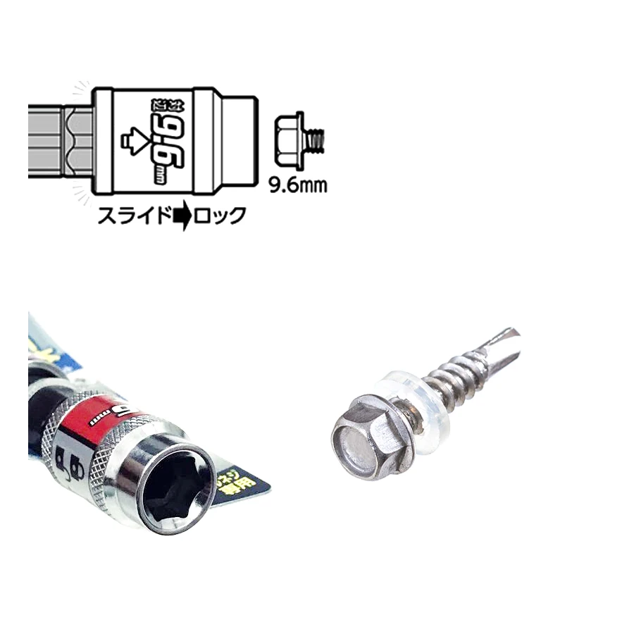 Imagem -03 - Soquete de Cabeça Dupla Vessel para Chave de Fenda de Impacto e Chave de Fenda Lado Oposto Mais Junta de Bits Vias No.bh40 Bh-41