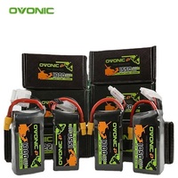 2Pcs OVONIC 4S 6S 850mAh 1050mAh 1300mAh 1550mAh Lipo Battery For RC FPV Airplane Quadcopter Helicopter Drone Parts