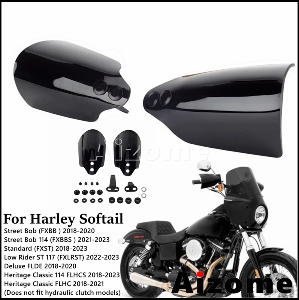 

Motorcycle Handlebar Protection Shield Hand Guard Handguard Protector For Harley Softail 2018-2023 Street Bob Low Rider Deluxe