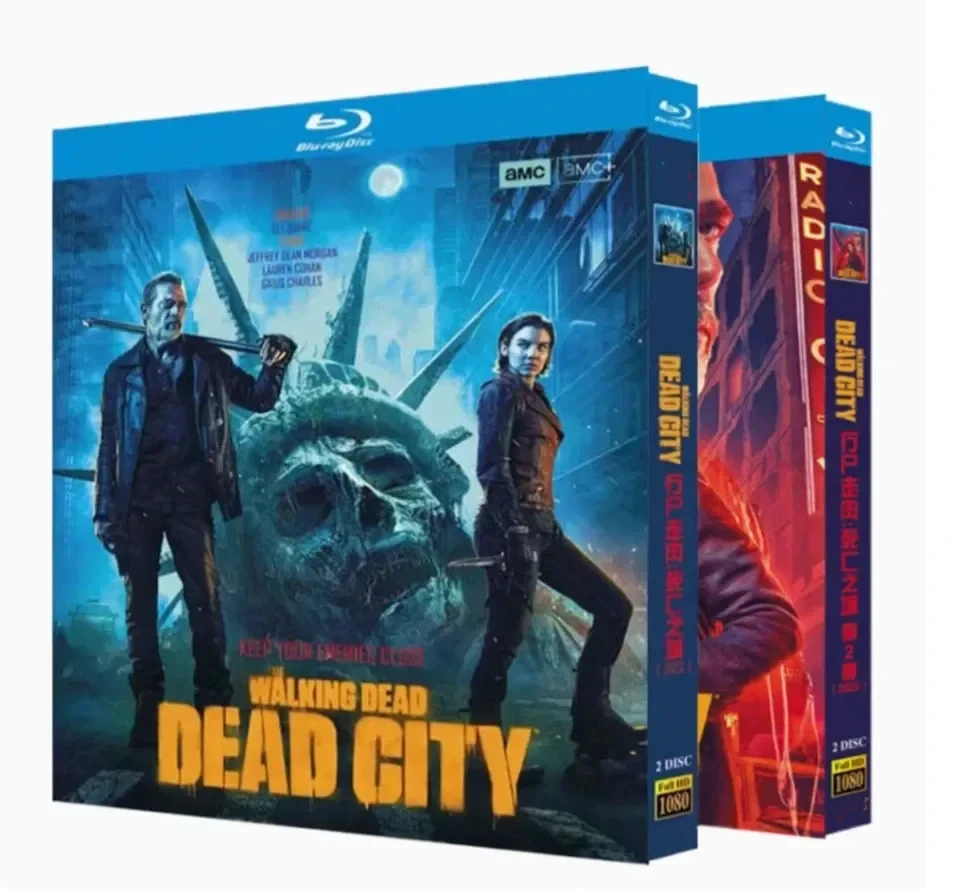 the Walking Dead Dead City Season 1-2 Blu-ray Disc Set - 4 High Definition Episodes from the Iconic Post-Apocalyptic Series