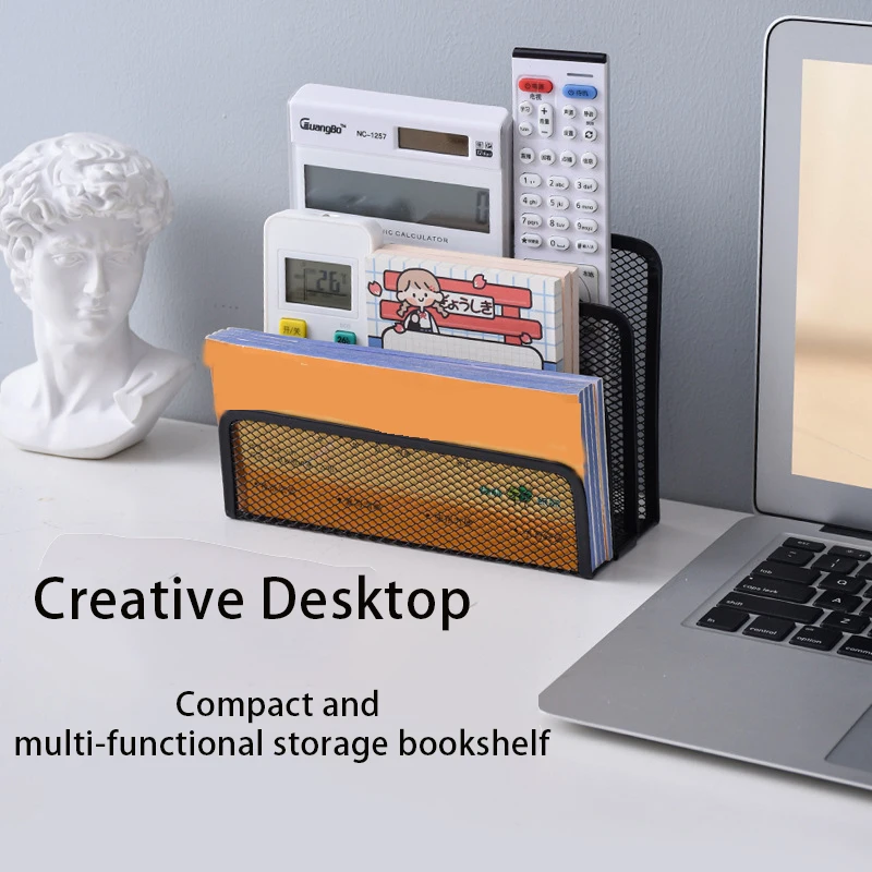 Desktop Organizer Iron Mesh Three-Layer Letter Organizing Grid Office Metal Iron Mesh Anti-Rust Desktop Organizer