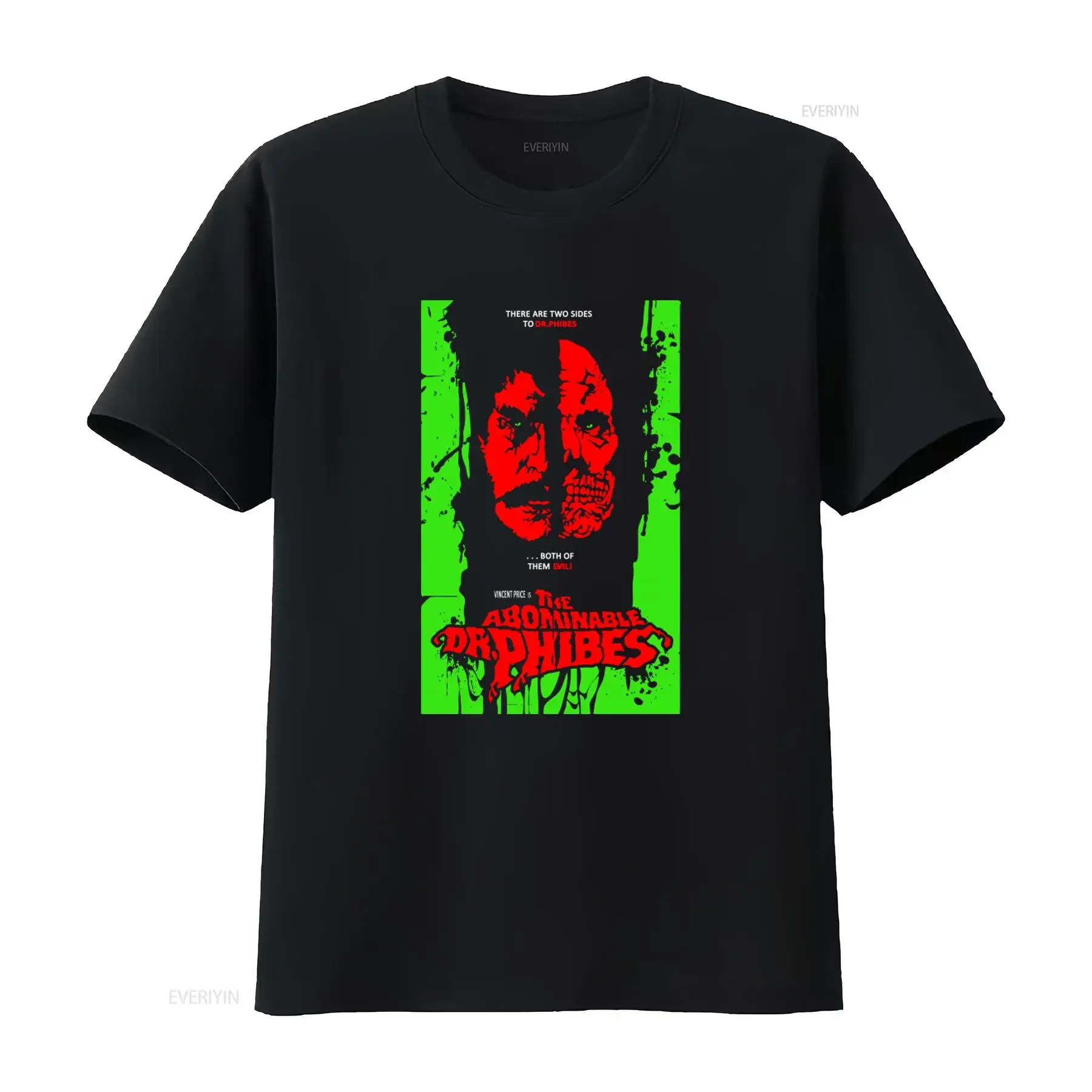 Abominable Dr Phibes The Vincent Price '70s Horror Pre shrunk Hand Screened 100 Cotton T Shirt vintage Washed streetwear
