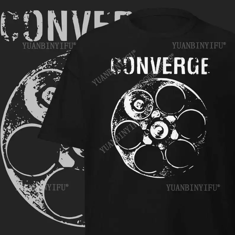 Converge Band T-Shirt Hardcore Punk Band Merch cotton Vintage round neck Streetwear Tees Short Sleeve