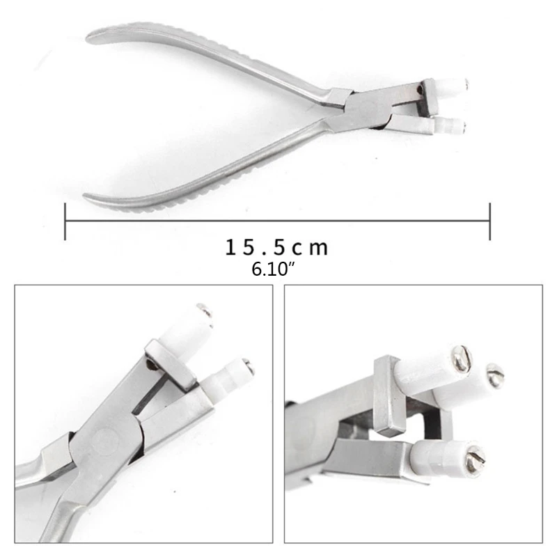 ipiip Occhiali da vista Morsetto per riparazione Strumento manuale Regolazione del telaio Piegatura Tempio del ponte Adatto per