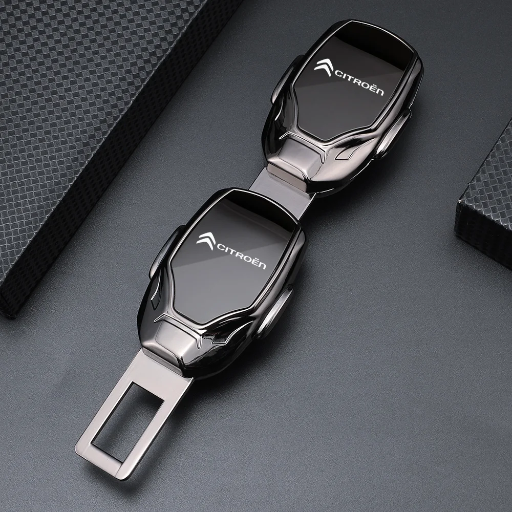 Car seat belt locker carabiner extender insurance belt insert buckle For Citroen C4 C3 C5 C1 C2 Berlingo Celysee Cactus Picasso